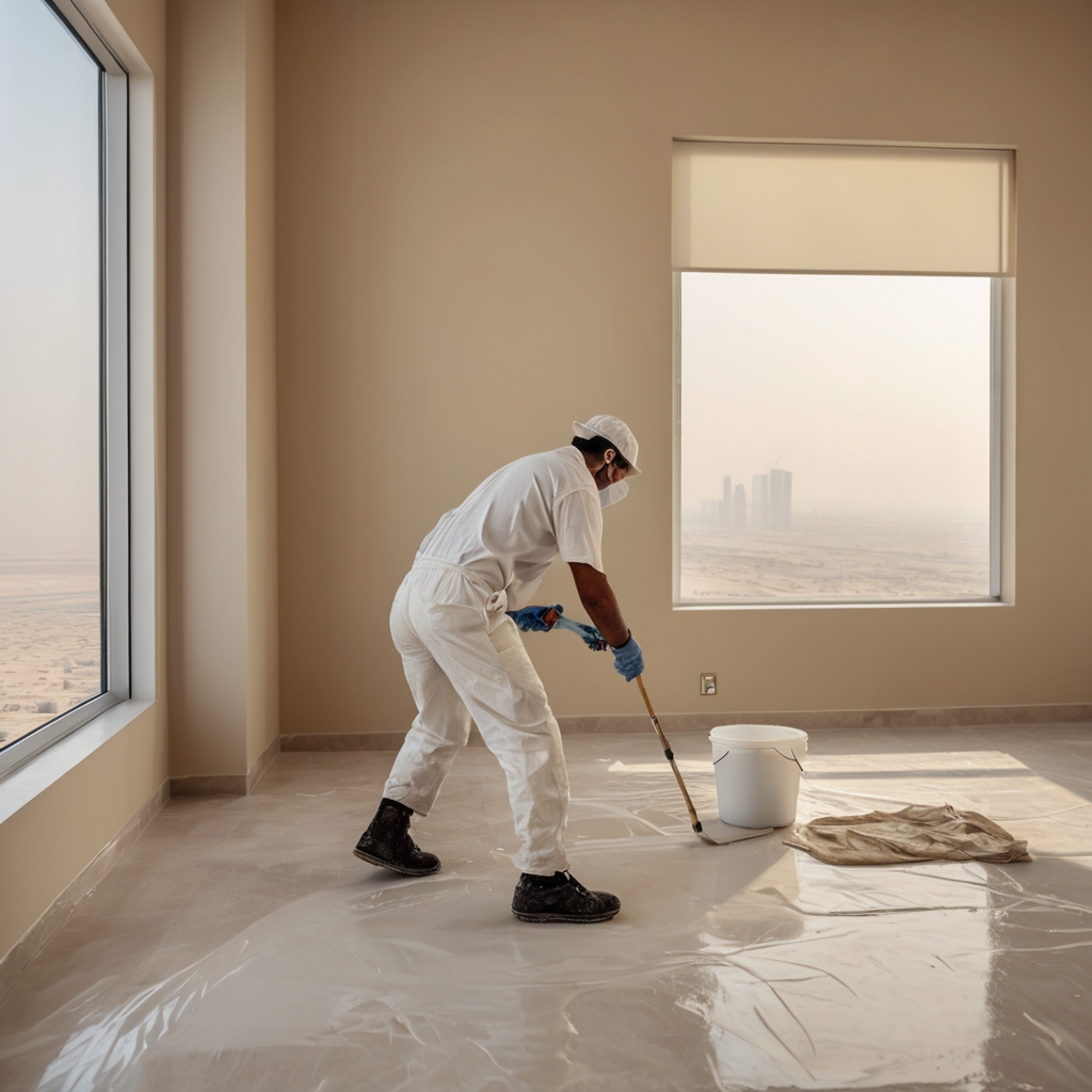 Leonardo_Vision_XL_A_professional_painter_in_Dubai_wearing_a_c_0
