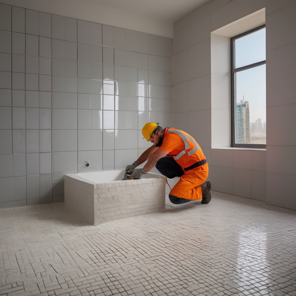Leonardo_Vision_XL_A_professional_tiler_in_Dubai_is_installing_1
